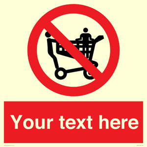 Custom No Climbing on Trolley Sign